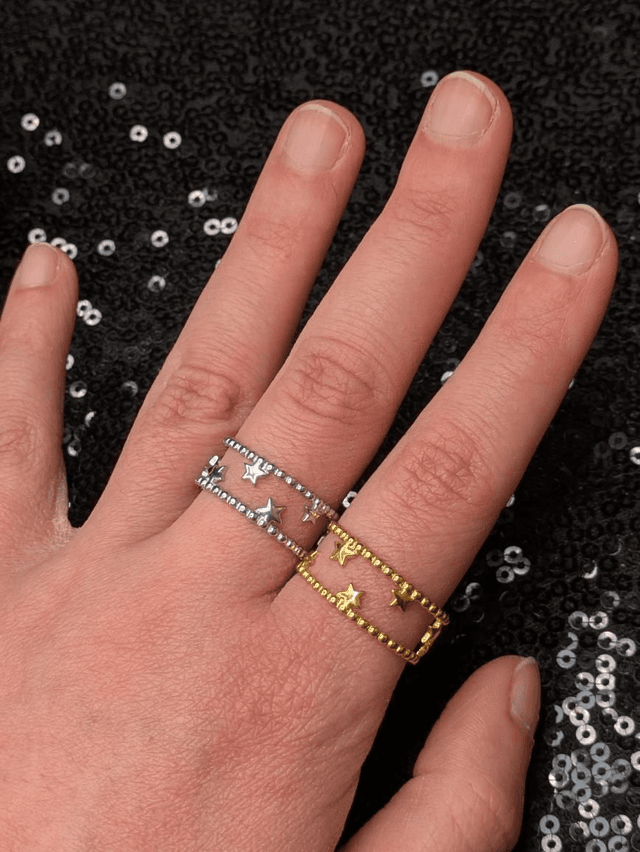Bague étoile ajouré 