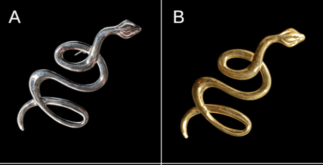 Broche serpent 