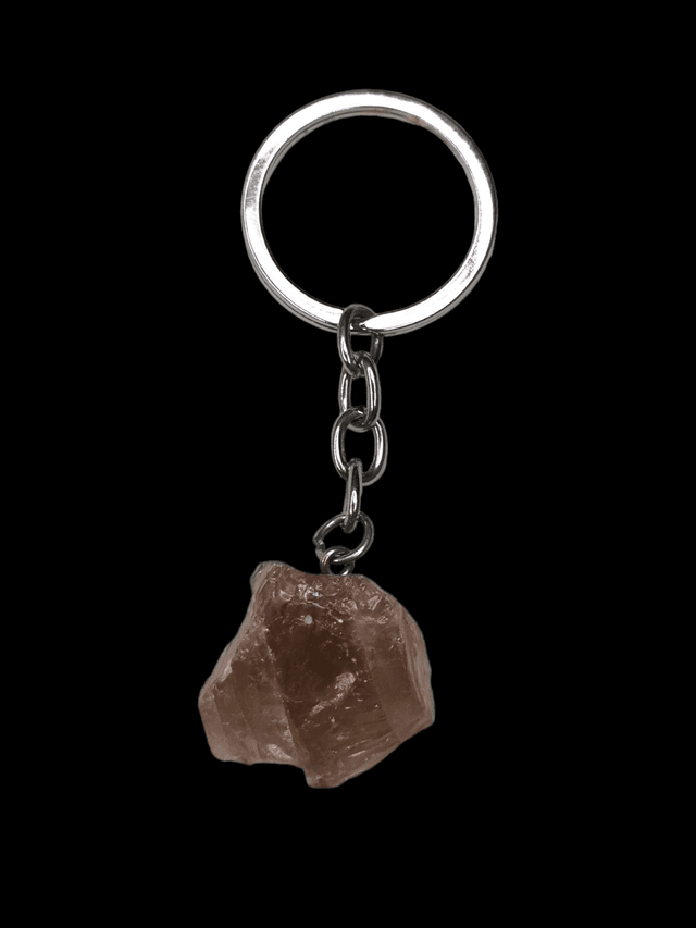 Porte clé quartz fumée 