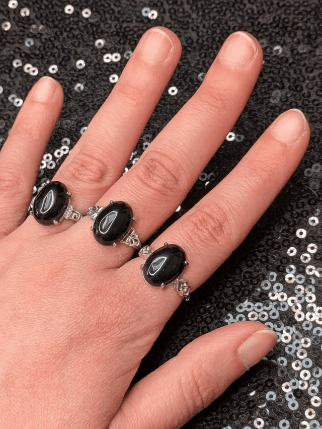 Bague obsidienne 2