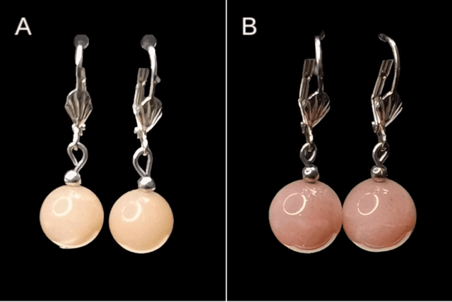Boucles d&#039;oreilles pierre de soleil 