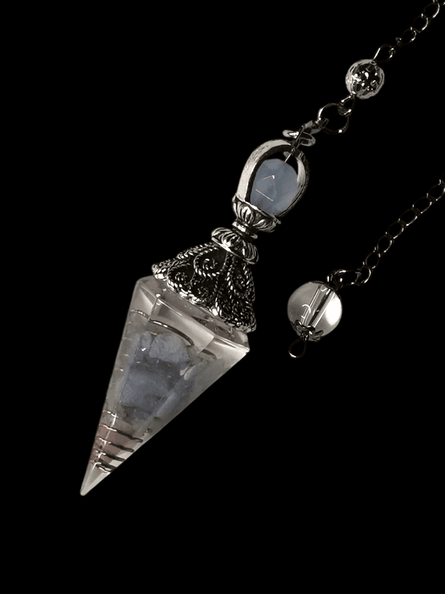 Pendule aigue marine 