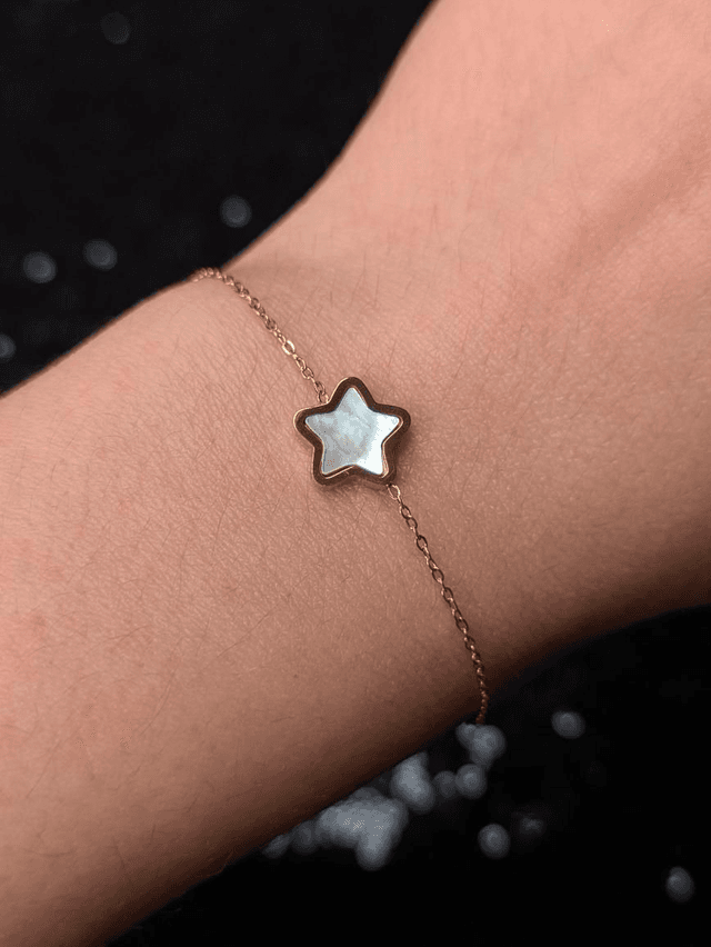 Bracelet nacre étoile 