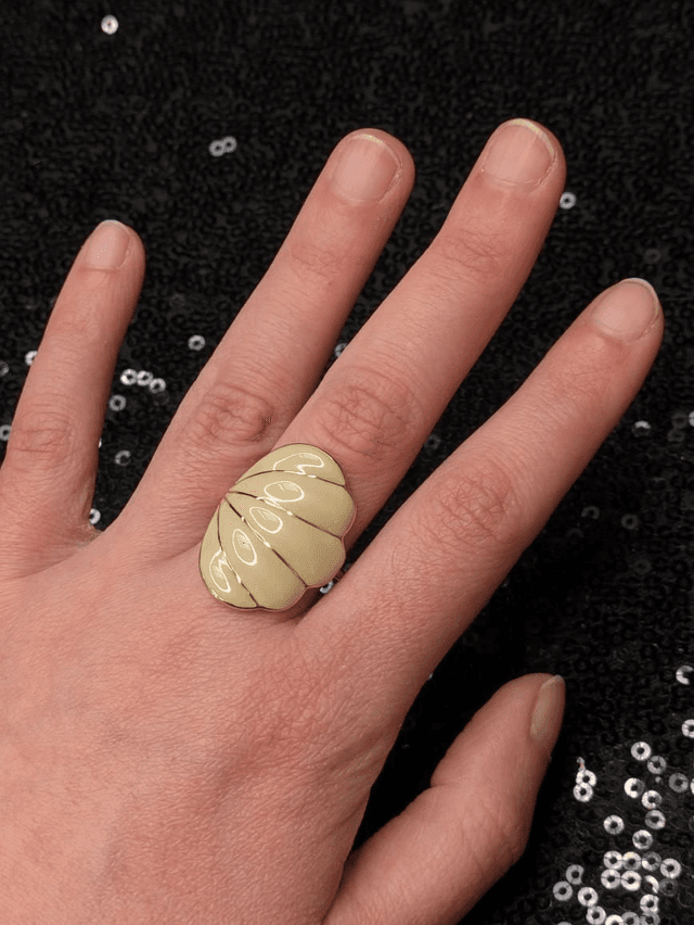 Bague coquillage email 