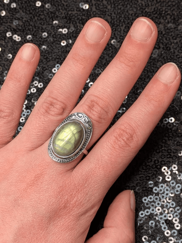 Bague labradorite 5