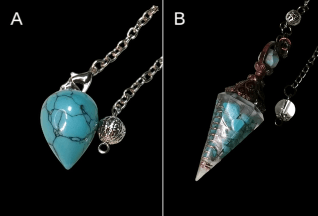 Pendule turquoise 