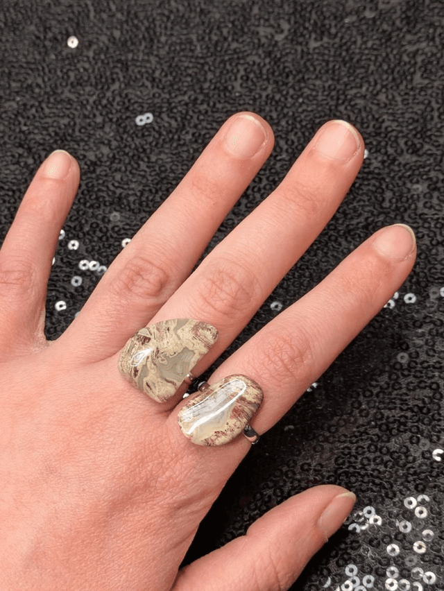 Bague jaspe 