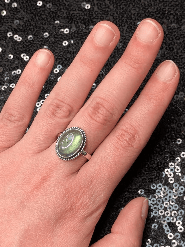 Bague labradorite 4