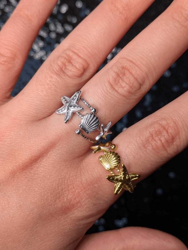 Bague coquillage 