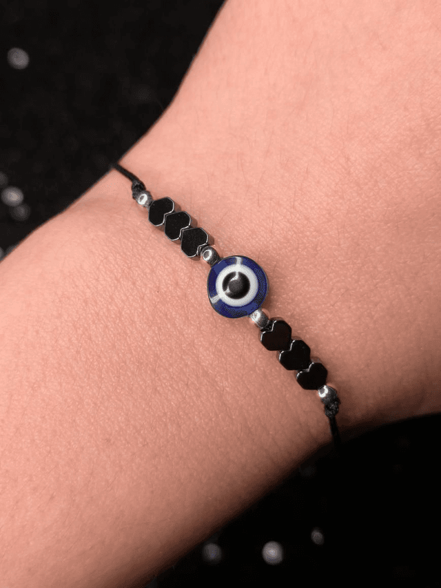 Bracelet oeil protecteur hématite 
