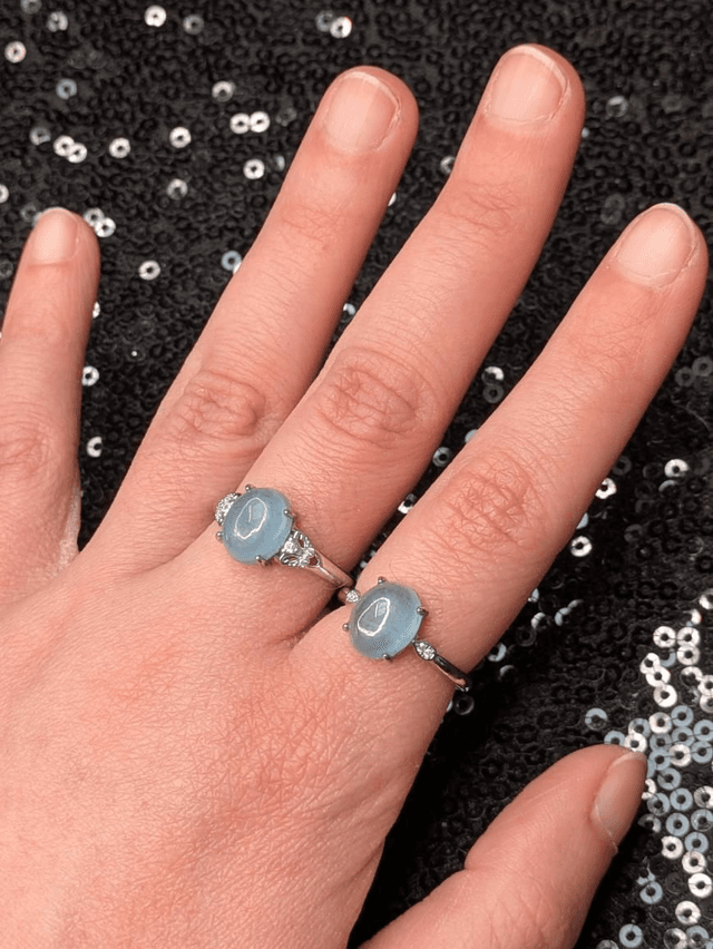 Bague aigue marine 2