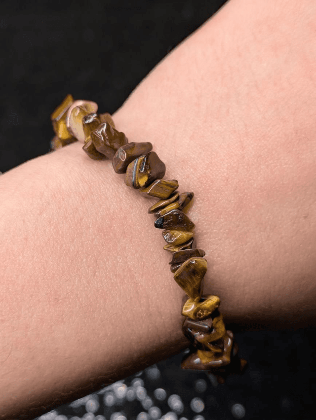 Bracelet oeil de tigre baroque 