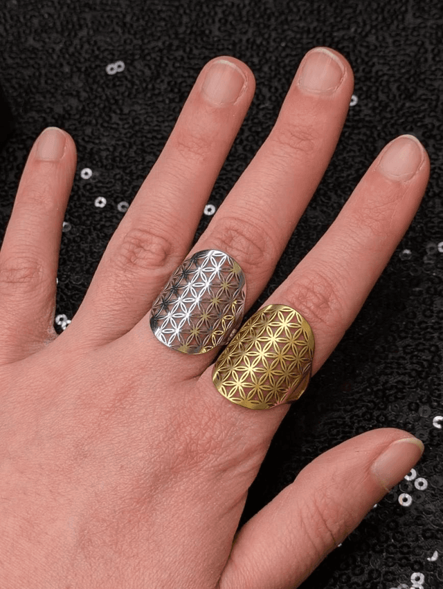 Bague fleur de vie 2