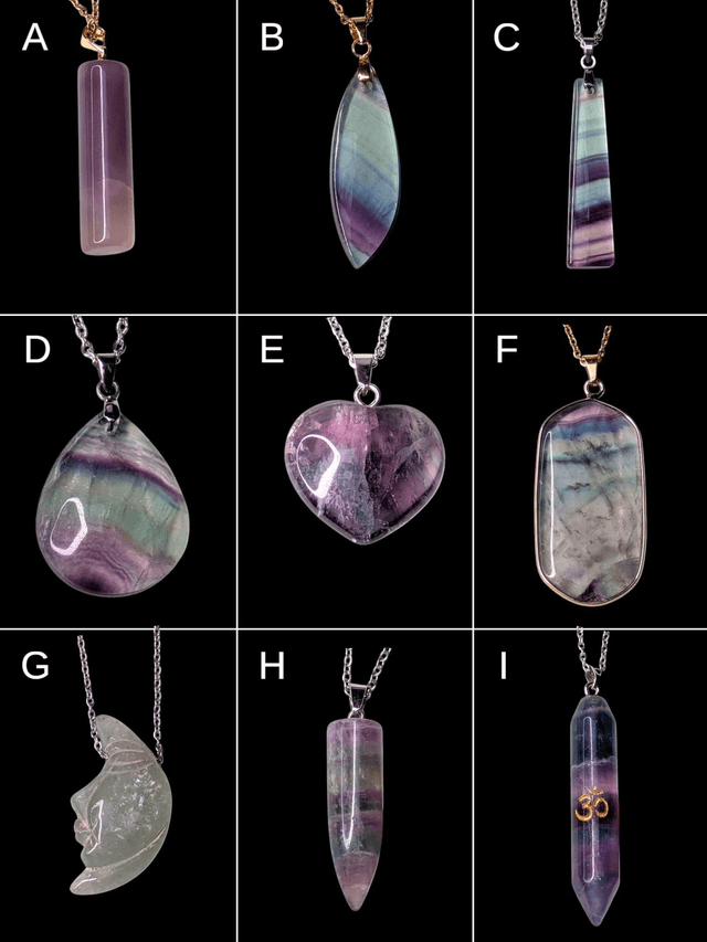 Pendentif fluorite 