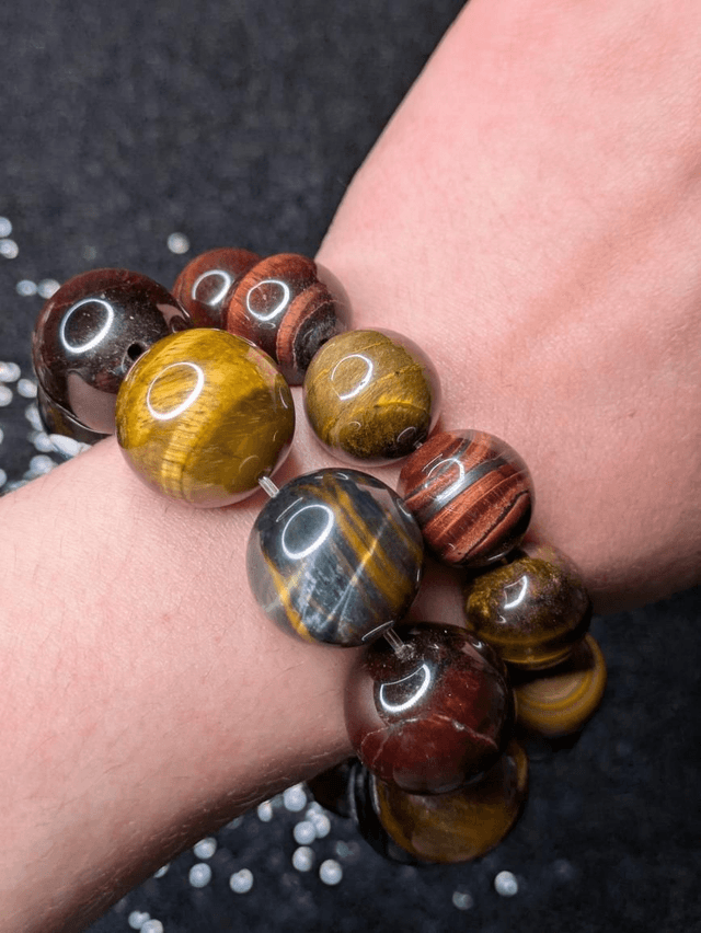 Bracelet œil de tigre multiple 
