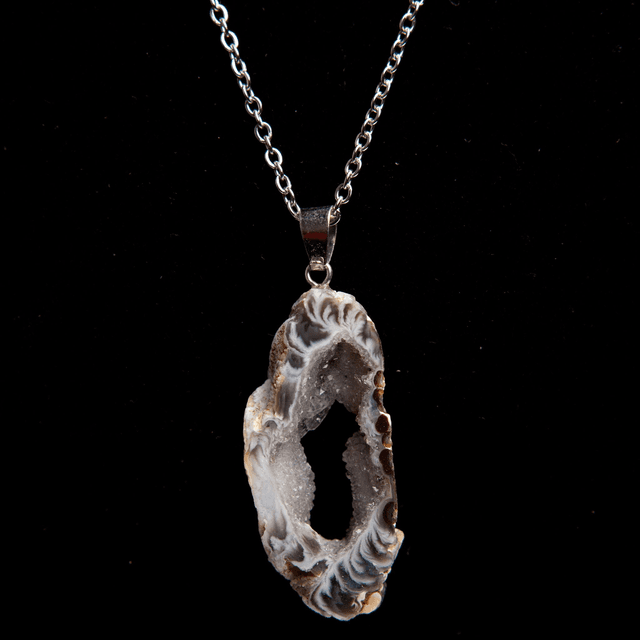 Pendentif agate géode