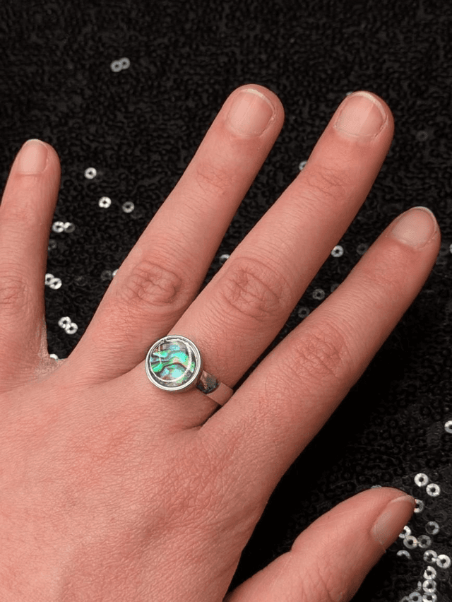 Bague coquille ormeau