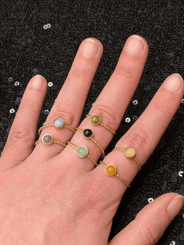 Bague pierres mini 