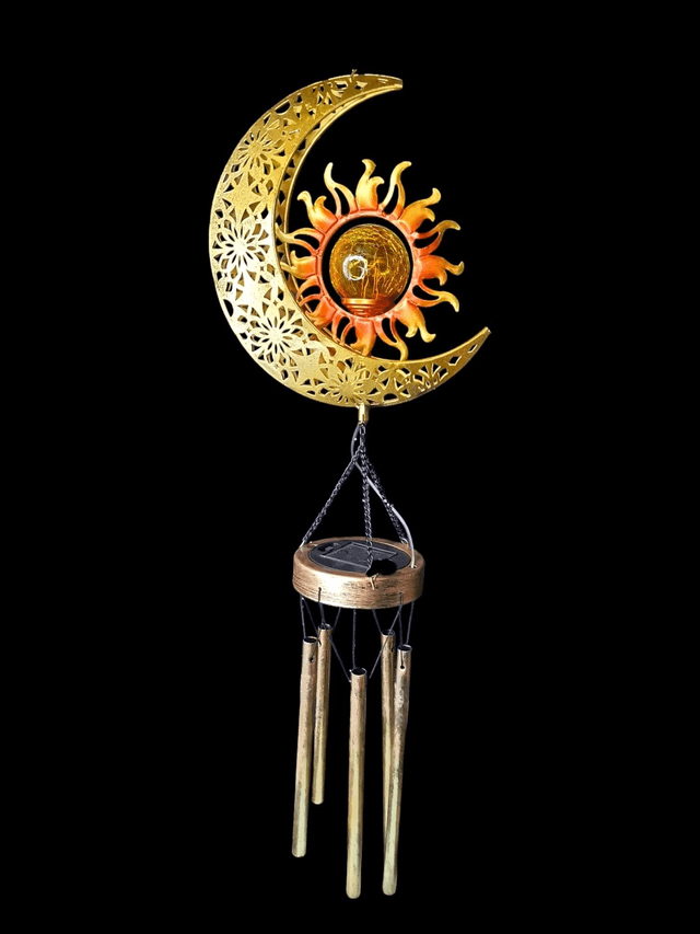 Mobile solaire lune carillon