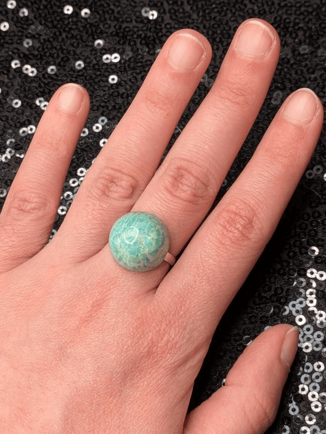 Bague amazonite 3