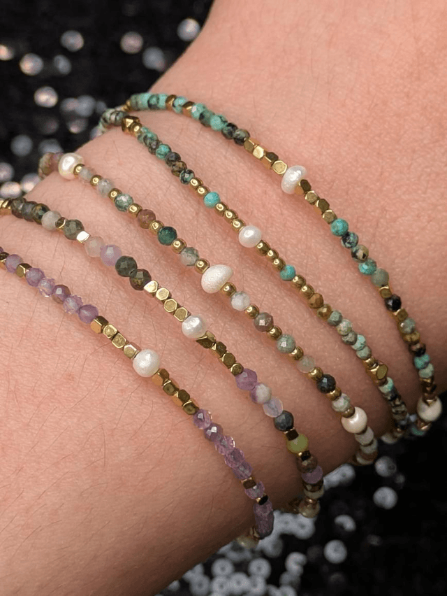 Bracelet perles et pierres 