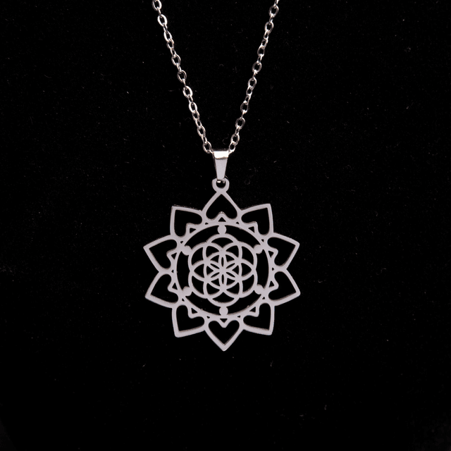 Pendentif mandala fleur de vie 