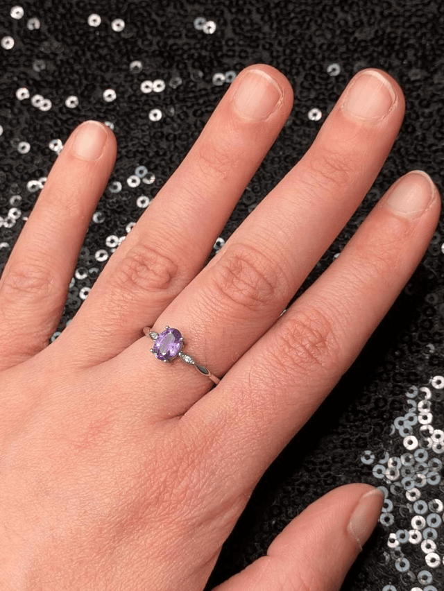 Bague améthyste 