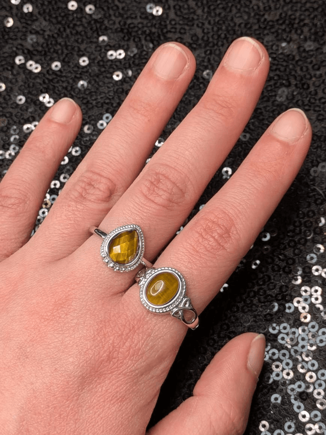 Bague œil de tigre 