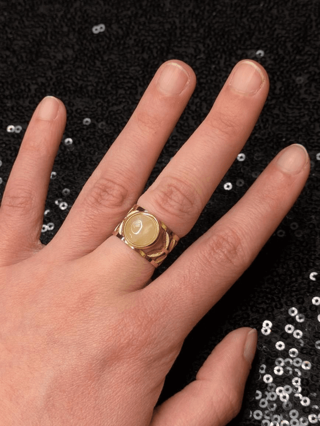 Bague quartz rose 