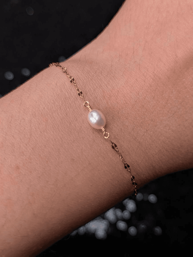 Bracelet perle d&#039;eau douce 