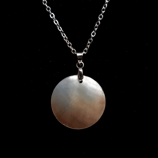 Pendentif nacre rond